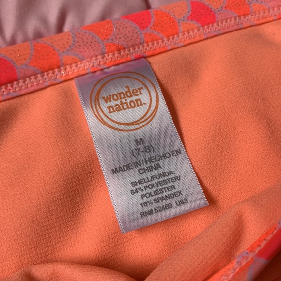 Wonder Nation Girls Mermaid Swim Suit size 7-8 - Picture 8 of 8